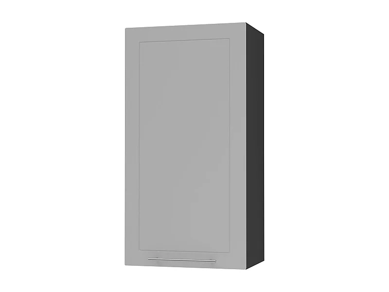 KÜCHENHÄNGESCHRANK Kvantum W4/60/1 Dust Grey Matt / Schwarz Matt 60 / 32,5 / 96cm