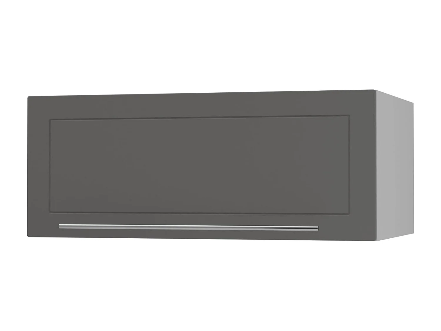 KLAPPHÄNGESCHRANK Kvantum W6B/90 Weiß Matt / Grau Matt 90 / 59 / 36cm