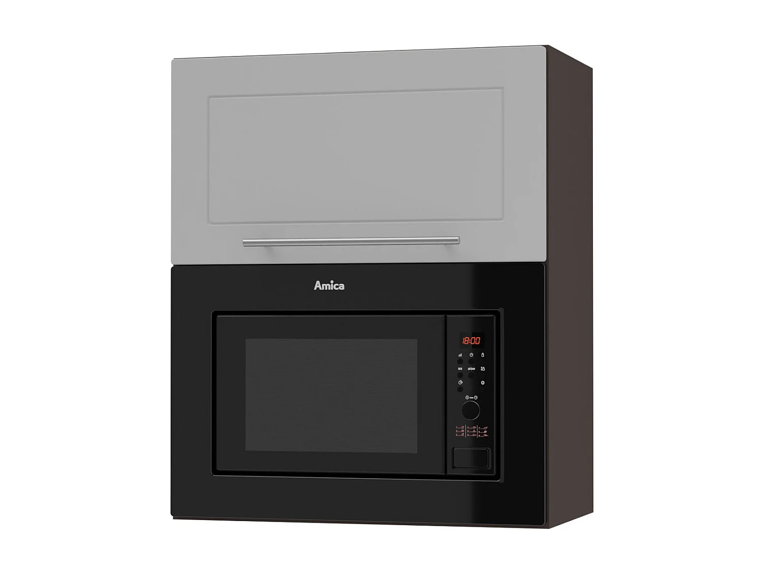 MIKROWELLENUMBAUSCHRANK Kvantum W2MK/60 Dust Grey Matt / Lava Matt 60 / 32,5 / 72cm