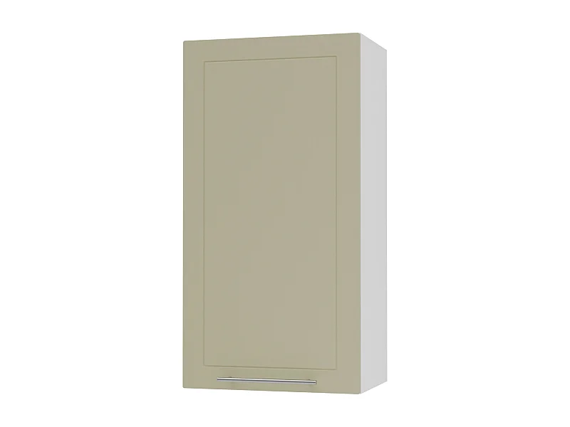 KÜCHENHÄNGESCHRANK Kvantum W4/60/1 Vanille Matt / Weiß Matt 60 / 32,5 / 96cm