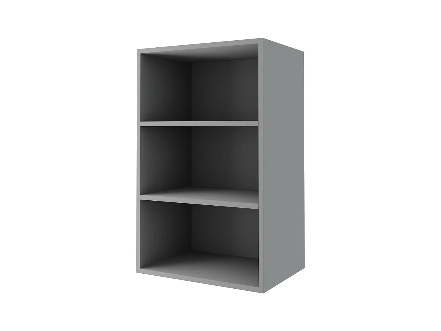 KÜCHENHÄNGESCHRANK Kvantum W2/20 Vanille Matt / Grau Matt 20 / 32,5 / 72cm