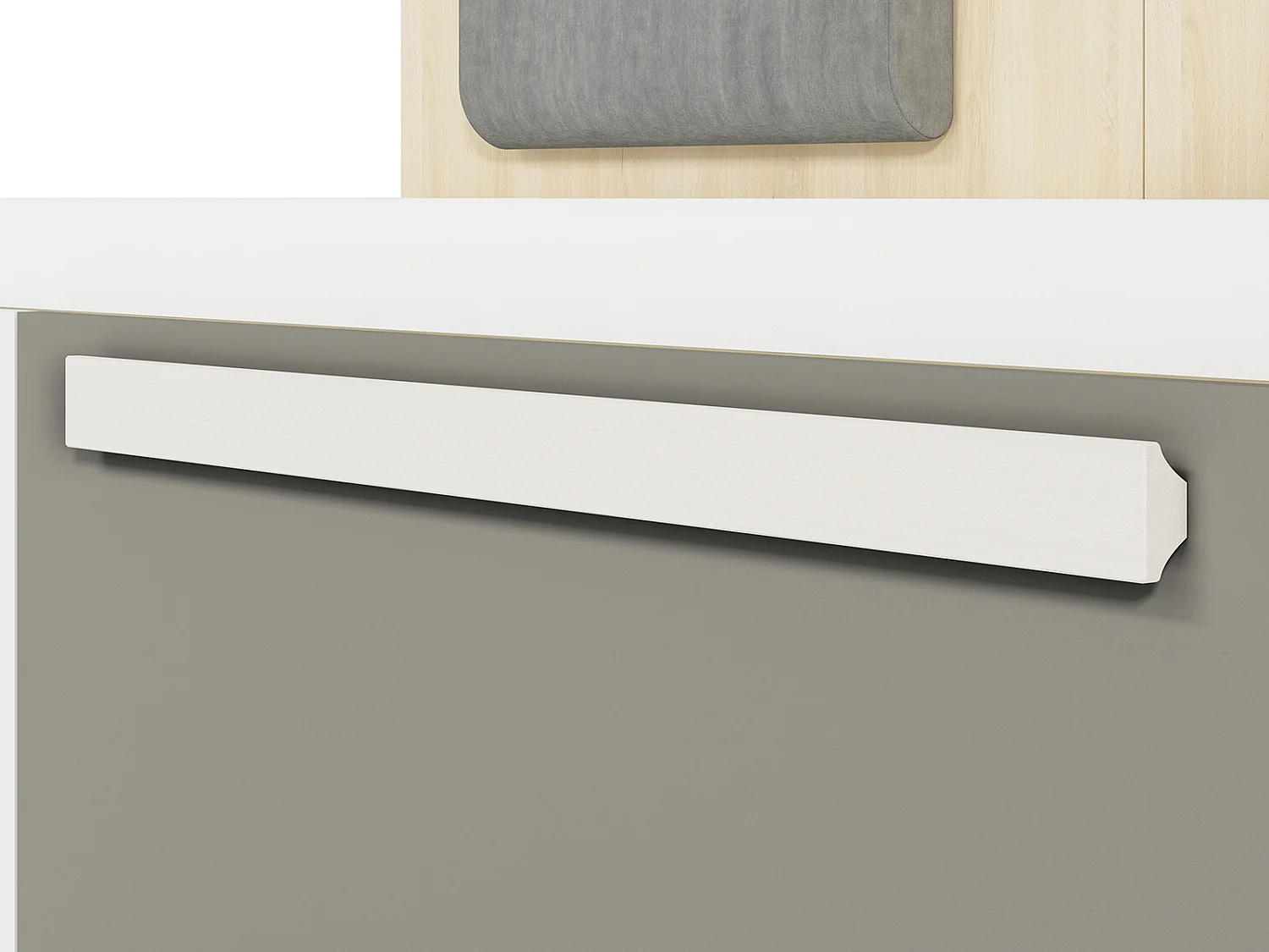 KINDERZIMMER-SET Drop Fjord Buche / Weiß / Grau 621 / 205 / 199cm