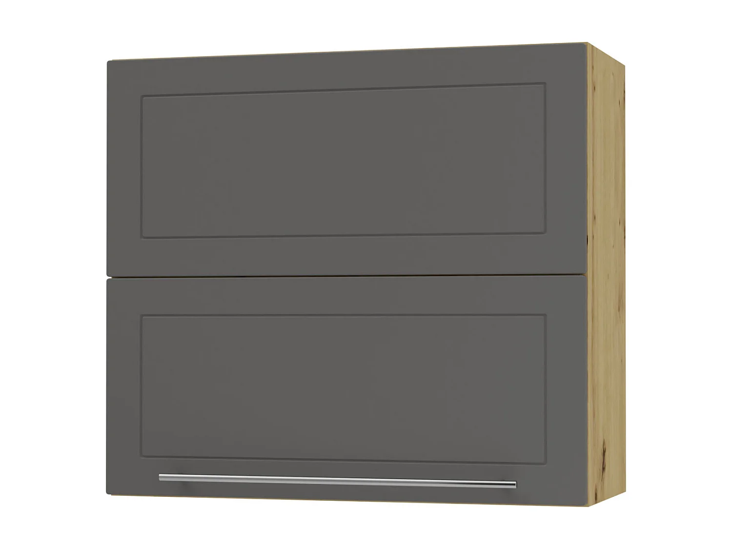 KÜCHENHÄNGESCHRANK Kvantum W8B/80 Graphit Matt / Eiche Artisan Matt 80 / 32,5 / 72cm