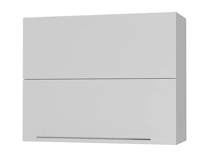 KÜCHENHÄNGESCHRANK Kvantum W8B/90 Weiß Matt / Grau Matt 90 / 32,5 / 72cm