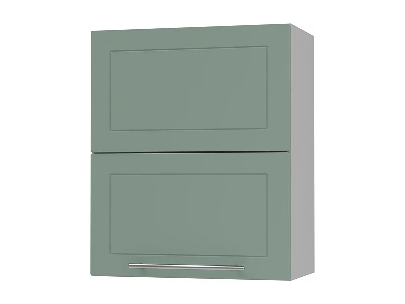 KÜCHENHÄNGESCHRANK Kvantum W8B/60 Mint Matt / Grau Matt 60 / 32,5 / 72cm