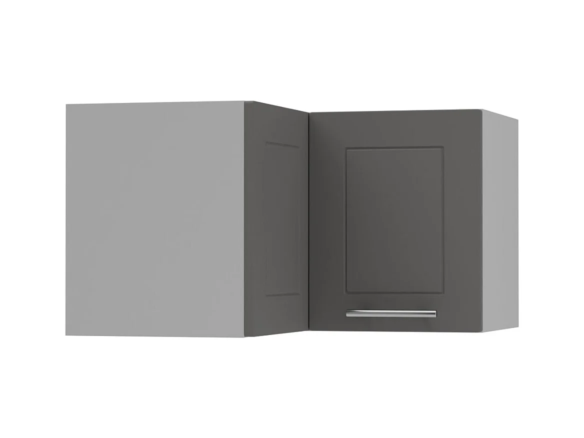 ECKHÄNGESCHRANK Kvantum W12/60/36 Graphit Matt / Grau Matt 60 / 60 / 36cm