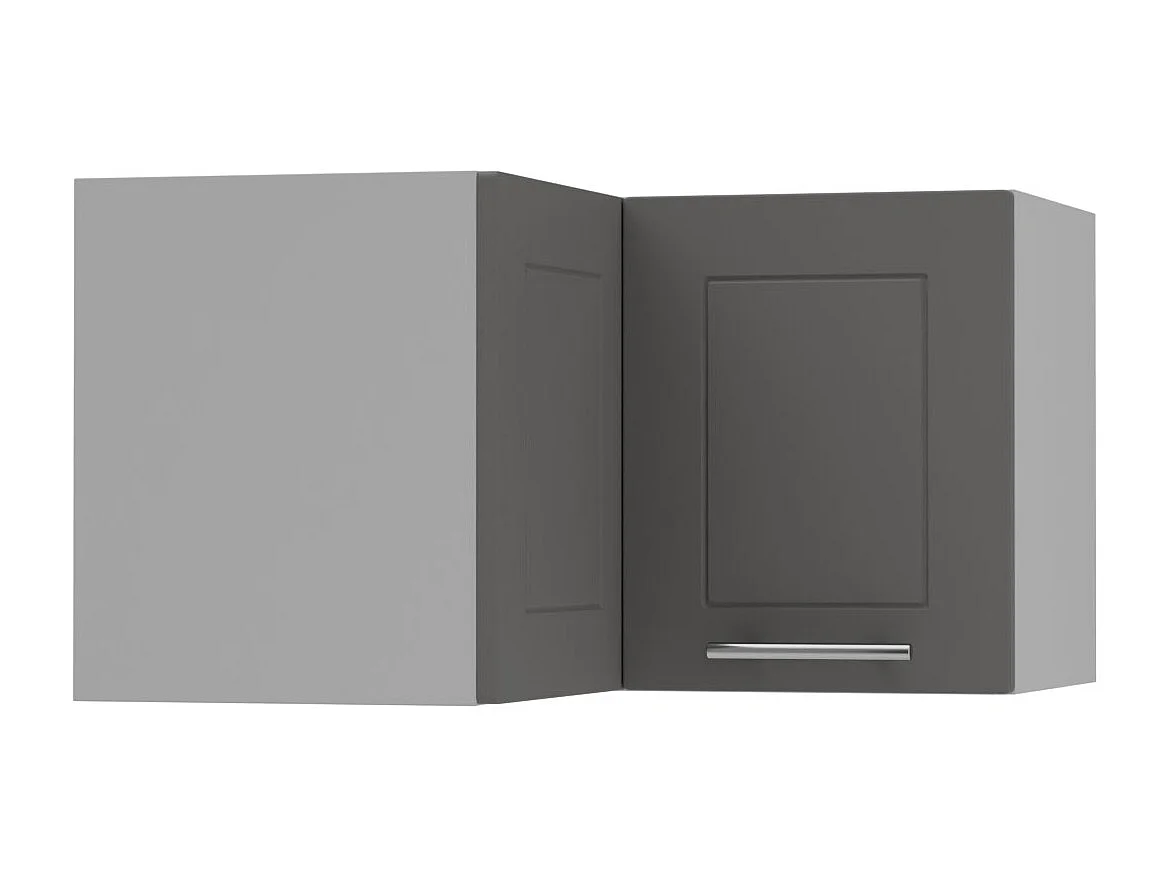 ECKHÄNGESCHRANK Kvantum W12/60/36 Graphit Matt / Grau Matt 60 / 60 / 36cm