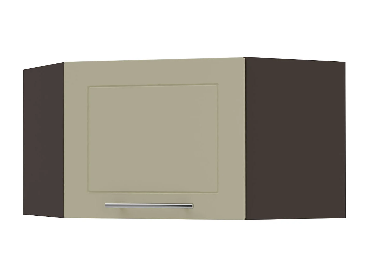 ECKHÄNGESCHRANK Kvantum W10/60/36 Vanille Matt / Lava Matt 60 / 60 / 36cm