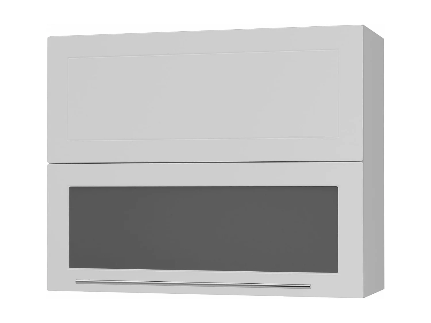 KÜCHENHÄNGESCHRANK Kvantum W8BS/90 Weiß Matt / Grau Matt 90 / 32,5 / 72cm