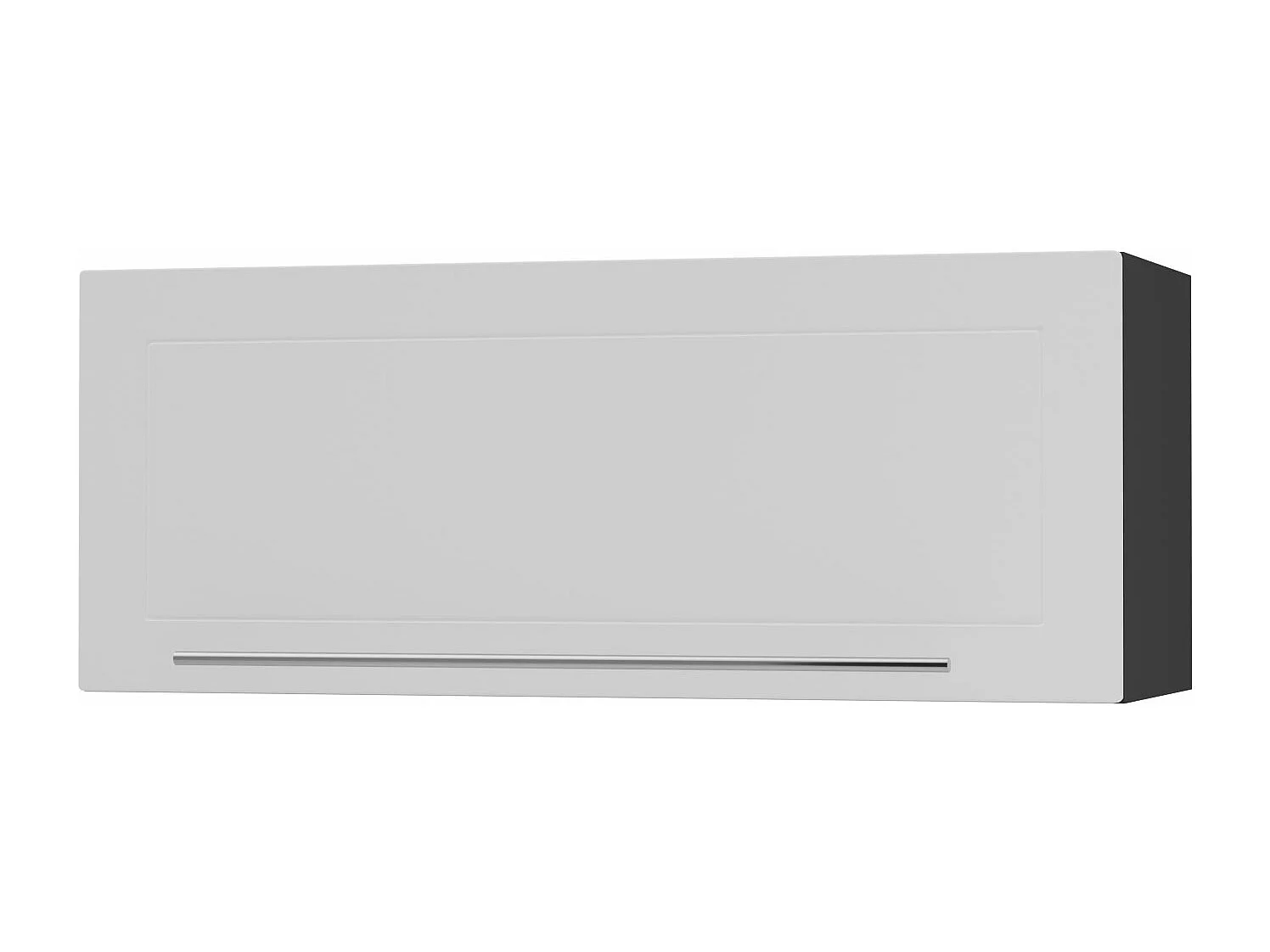 KLAPPHÄNGESCHRANK Kvantum W4B/90-AV Weiß Matt / Schwarz Matt 90 / 32,5 / 36cm