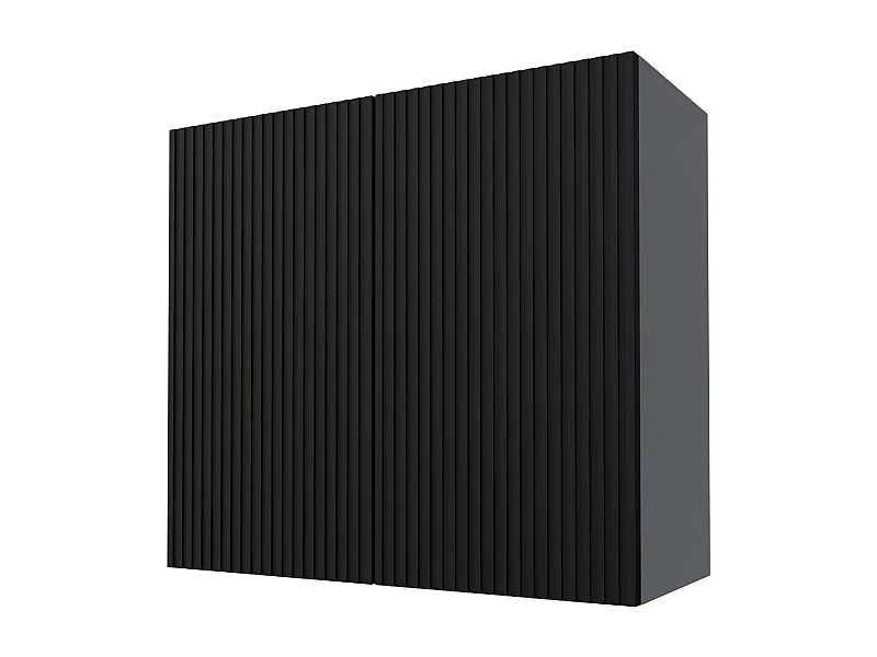 KÜCHENHÄNGESCHRANK Lamello W3/80 Schwarz Matt / Grau 80 / 32,5 / 72cm