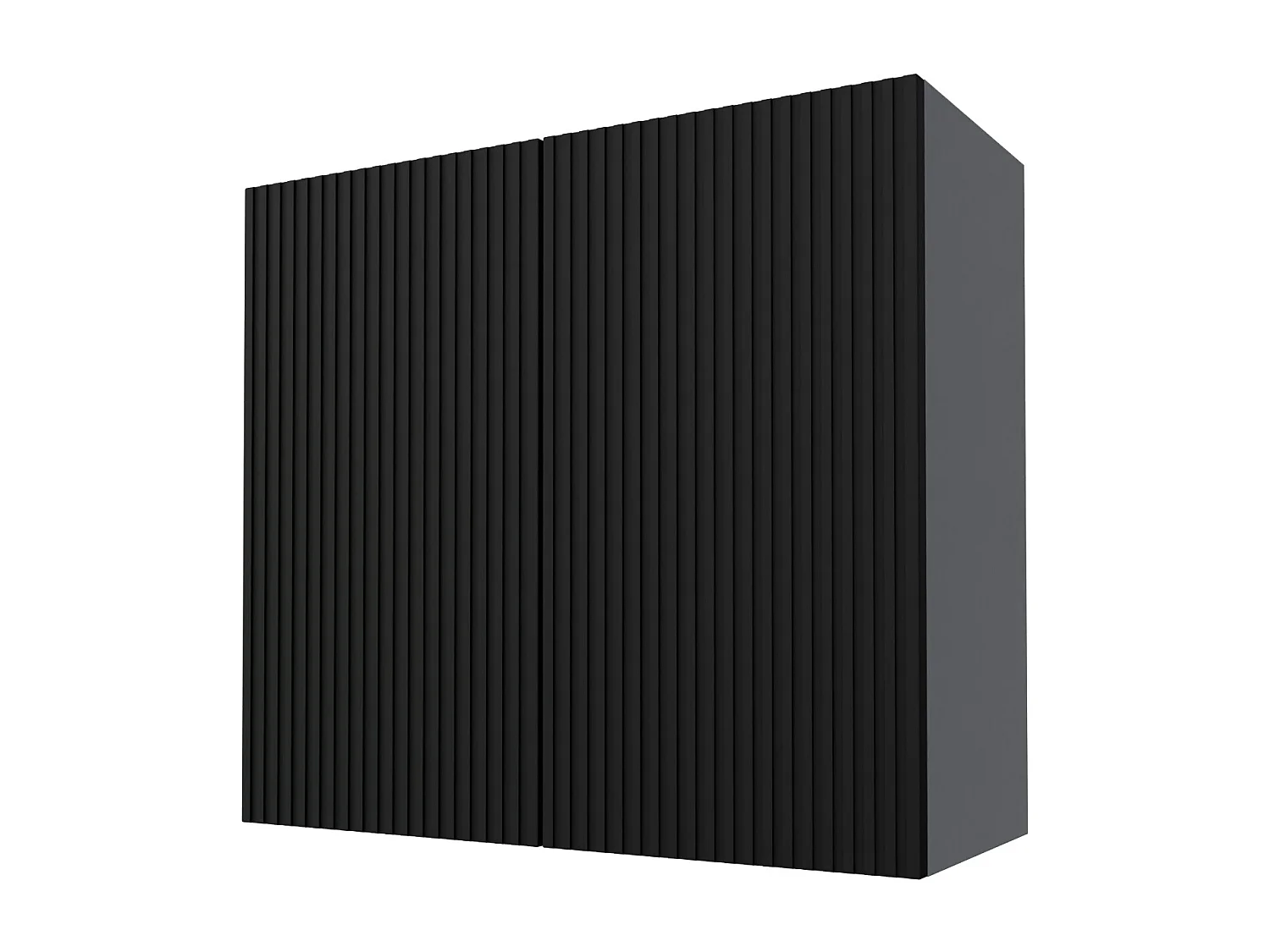 KÜCHENHÄNGESCHRANK Lamello W3/80 Schwarz Matt / Grau 80 / 32,5 / 72cm