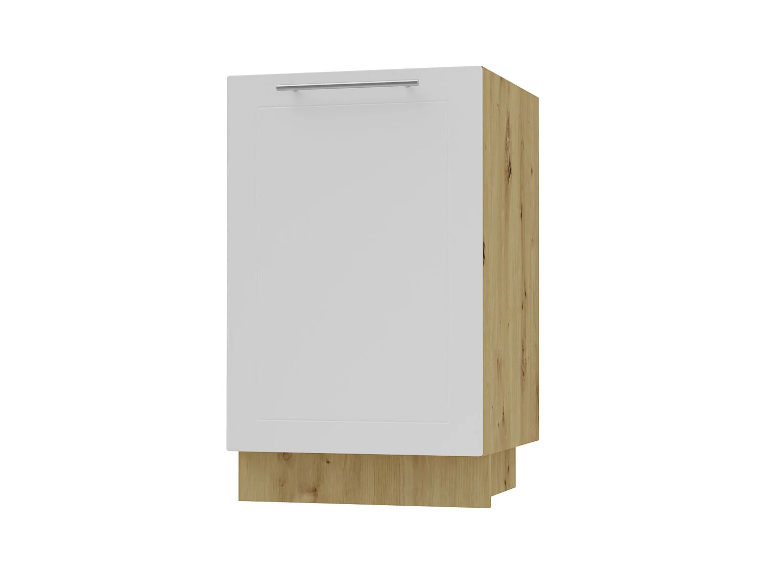 KÜCHENUNTERSCHRANK Kvantum D1D/50 Weiß Matt / Eiche Artisan Matt 50 / 50 / 82cm