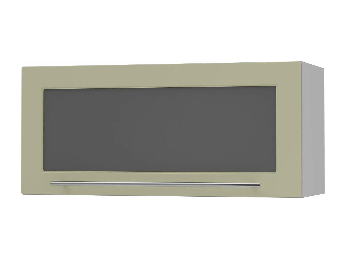 KLAPPHÄNGESCHRANK Kvantum W4BS/80 Vanille Matt / Grau Matt 80 / 32,5 / 36cm