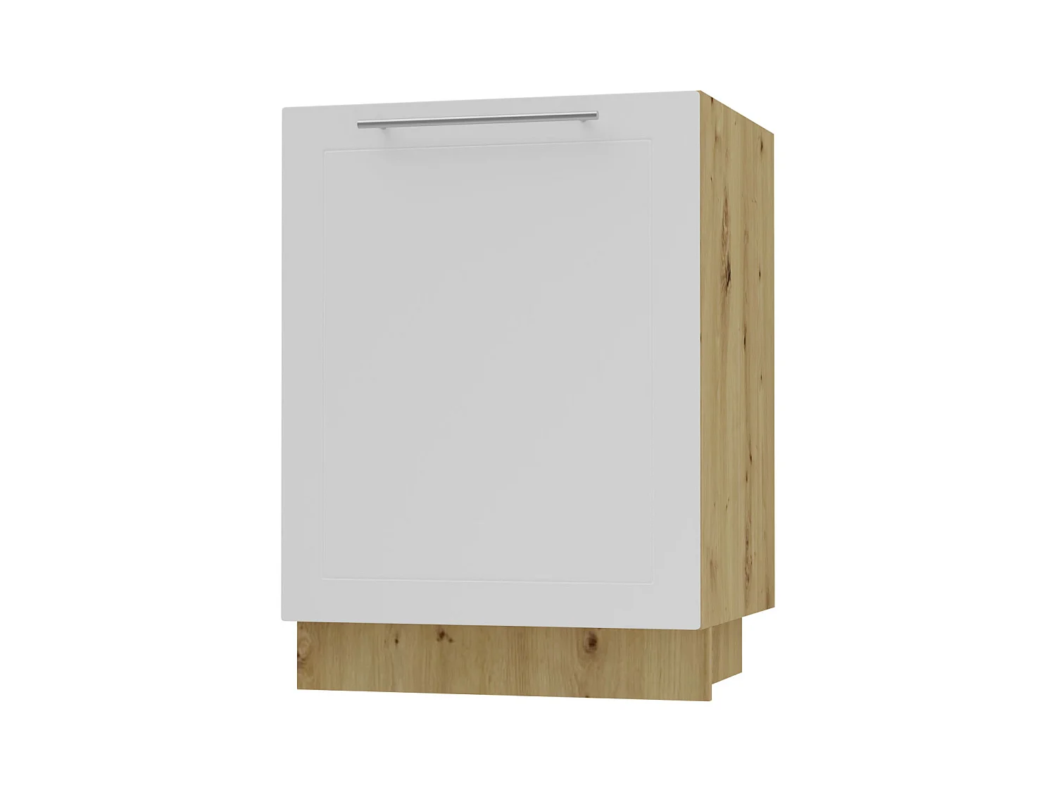 KÜCHENUNTERSCHRANK Kvantum D1D/60 Weiß Matt / Eiche Artisan Matt 60 / 50 / 82cm