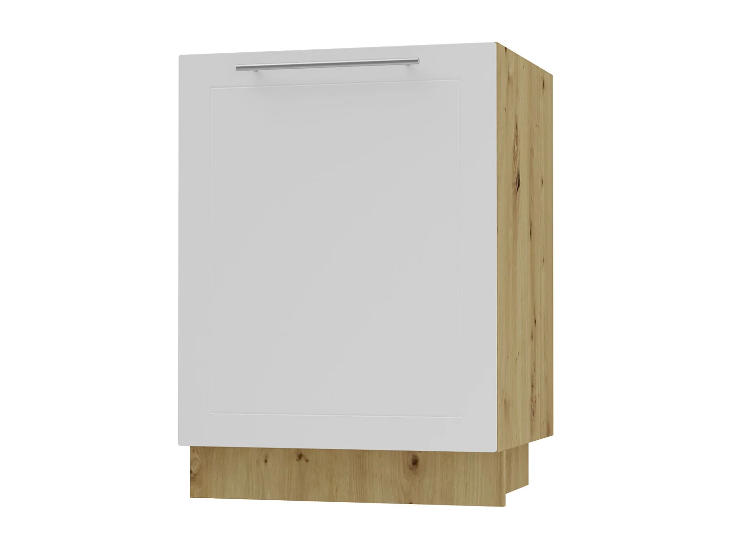 KÜCHENUNTERSCHRANK Kvantum D1D/60 Weiß Matt / Eiche Artisan Matt 60 / 50 / 82cm