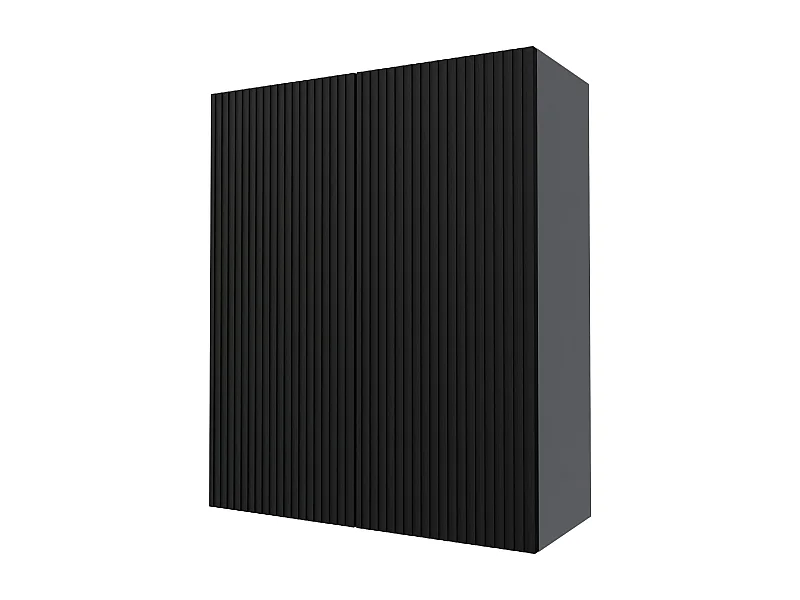 KÜCHENHÄNGESCHRANK Lamello W4/80 Schwarz Matt / Grau 80 / 32,5 / 96cm