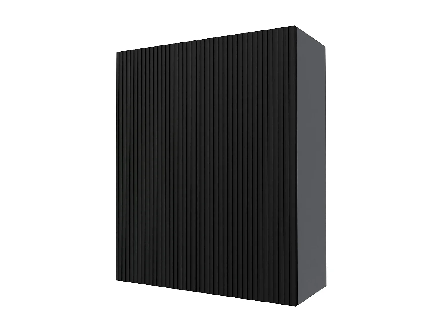 KÜCHENHÄNGESCHRANK Lamello W4/80 Schwarz Matt / Grau 80 / 32,5 / 96cm