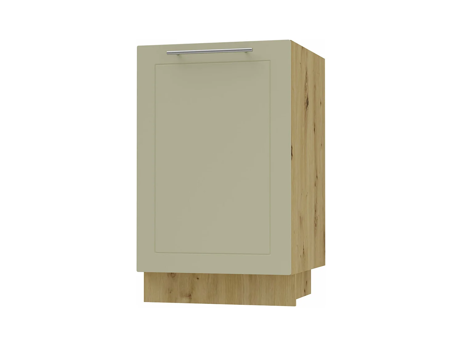 KÜCHENUNTERSCHRANK Kvantum D1D/50 Vanille Matt / Eiche Artisan Matt 50 / 50 / 82cm
