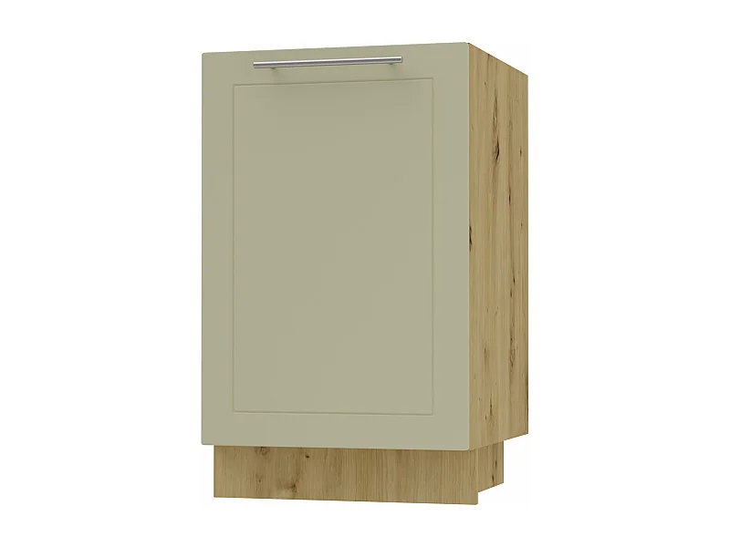KÜCHENUNTERSCHRANK Kvantum D1D/50 Vanille Matt / Eiche Artisan Matt 50 / 50 / 82cm