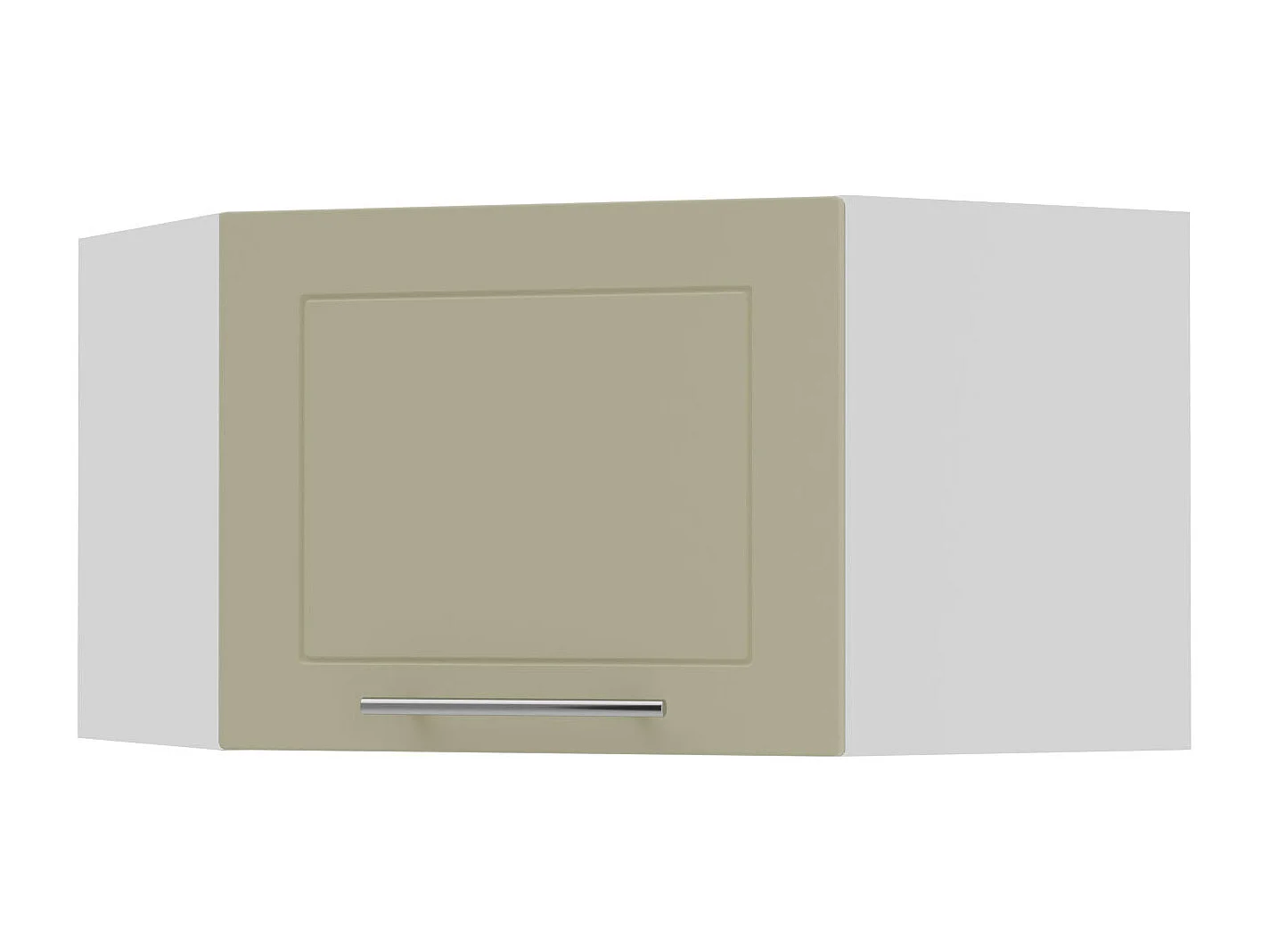 ECKHÄNGESCHRANK Kvantum W10/60/36 Vanille Matt / Weiß Matt 60 / 60 / 36cm