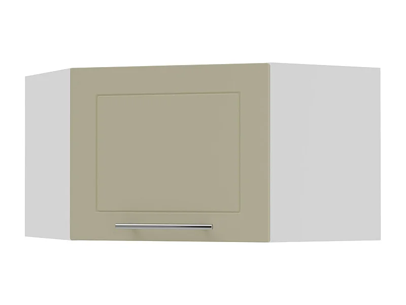 ECKHÄNGESCHRANK Kvantum W10/60/36 Vanille Matt / Weiß Matt 60 / 60 / 36cm