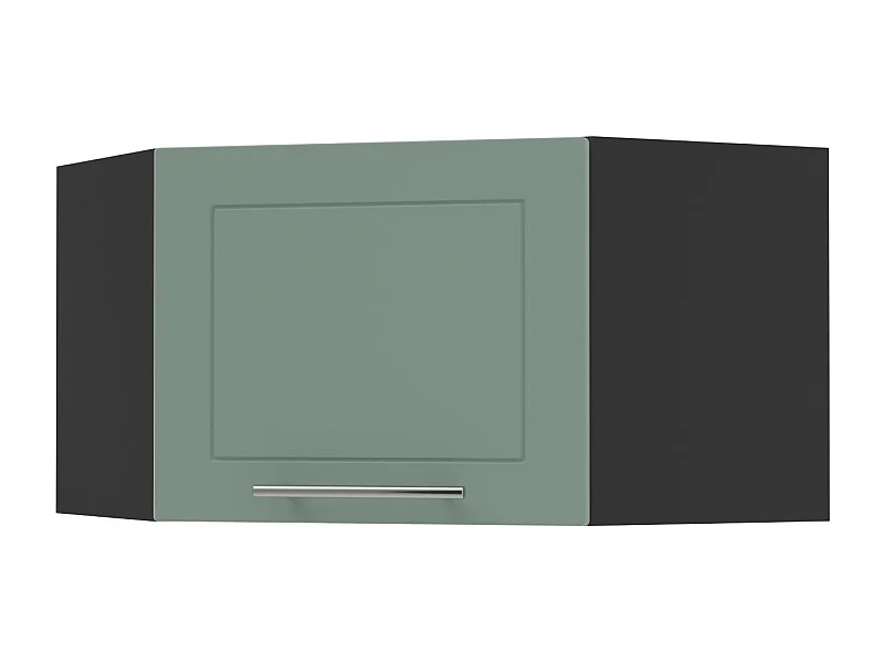 ECKHÄNGESCHRANK Kvantum W10/60/36 Mint Matt / Schwarz Matt 60 / 60 / 36cm