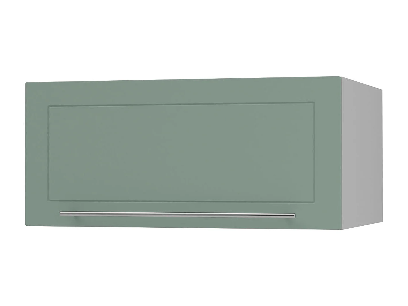 KLAPPHÄNGESCHRANK Kvantum W6B/80 Mint Matt / Grau Matt 80 / 59 / 36cm