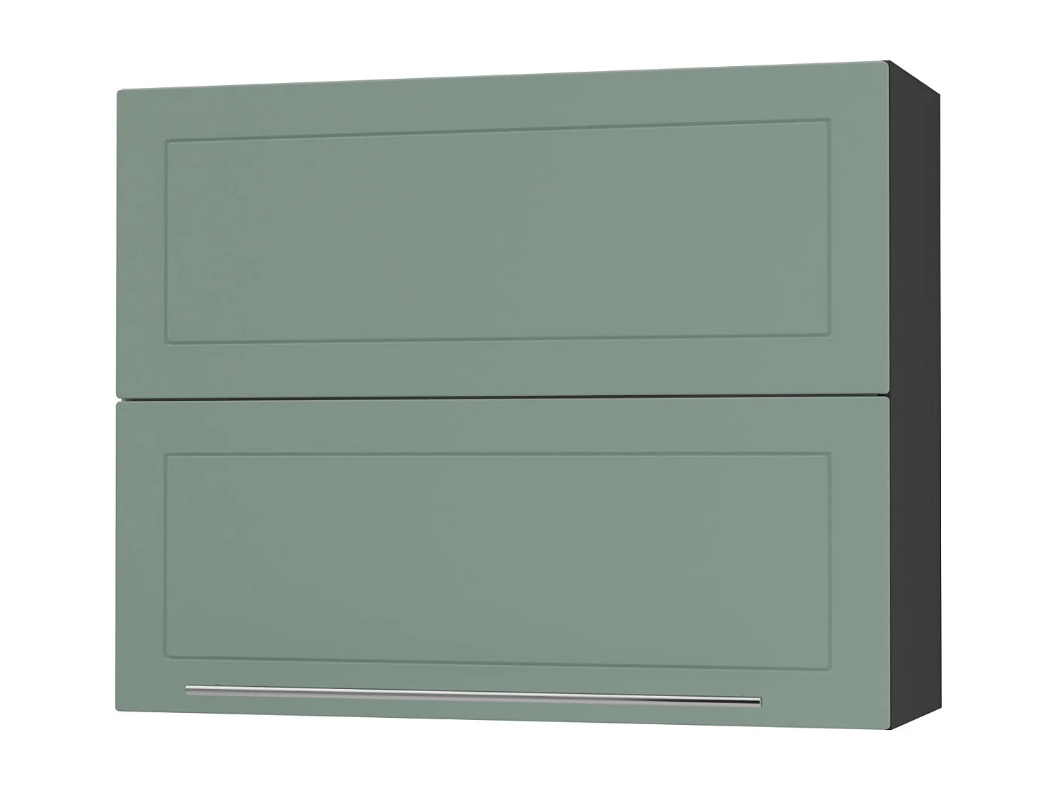 KÜCHENHÄNGESCHRANK Kvantum W8B/90 Mint Matt / Schwarz Matt 90 / 32,5 / 72cm