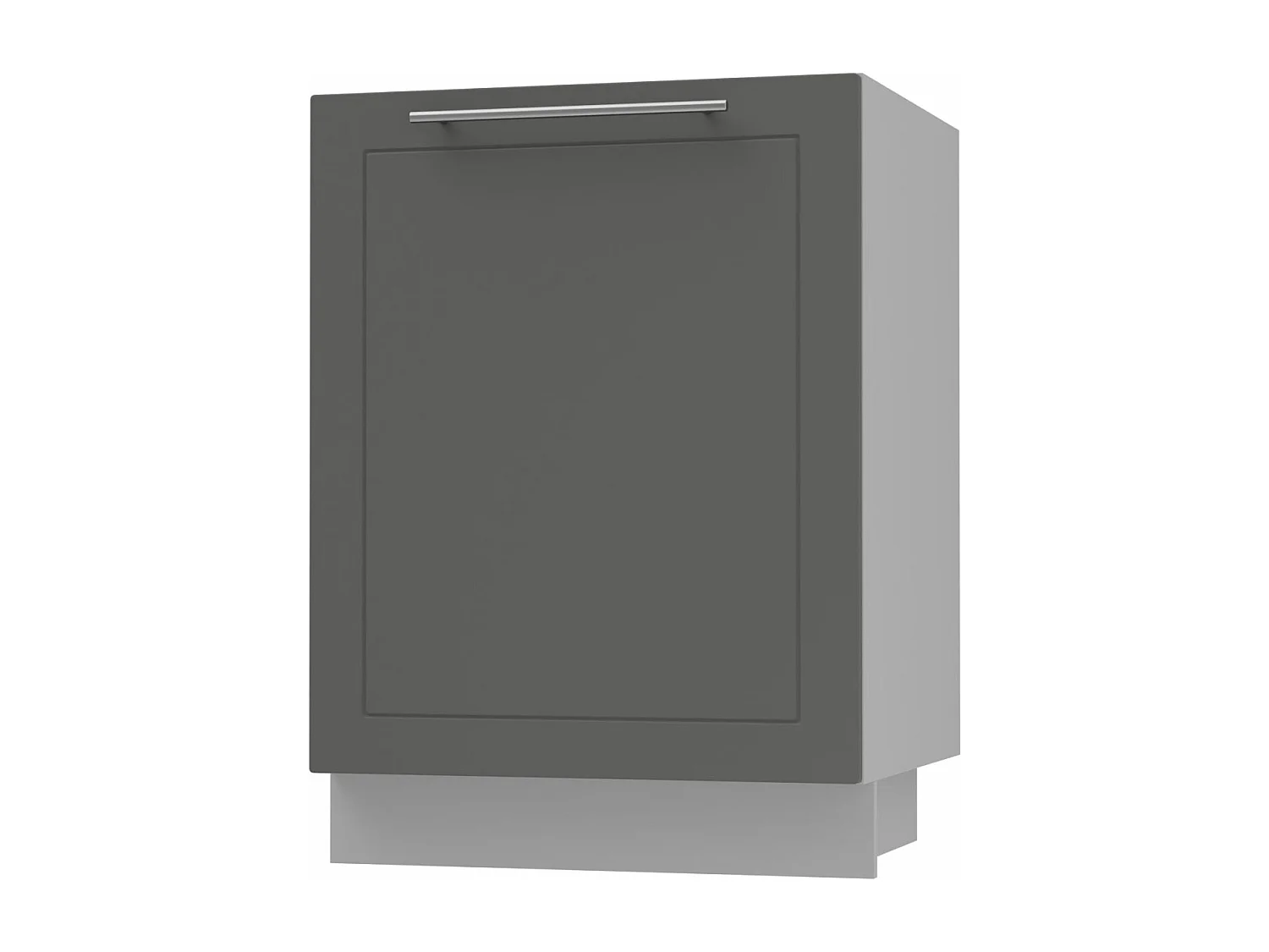 KÜCHENUNTERSCHRANK Kvantum D1D/60 Graphit Matt / Grau Matt 60 / 50 / 82cm