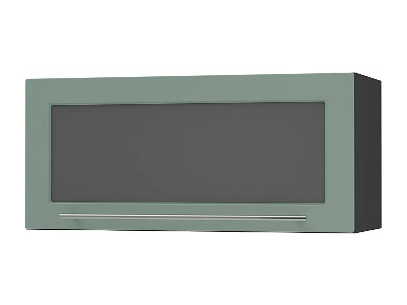 KLAPPHÄNGESCHRANK Kvantum W4BS/80-AV Mint Matt / Schwarz Matt 80 / 32,5 / 36cm