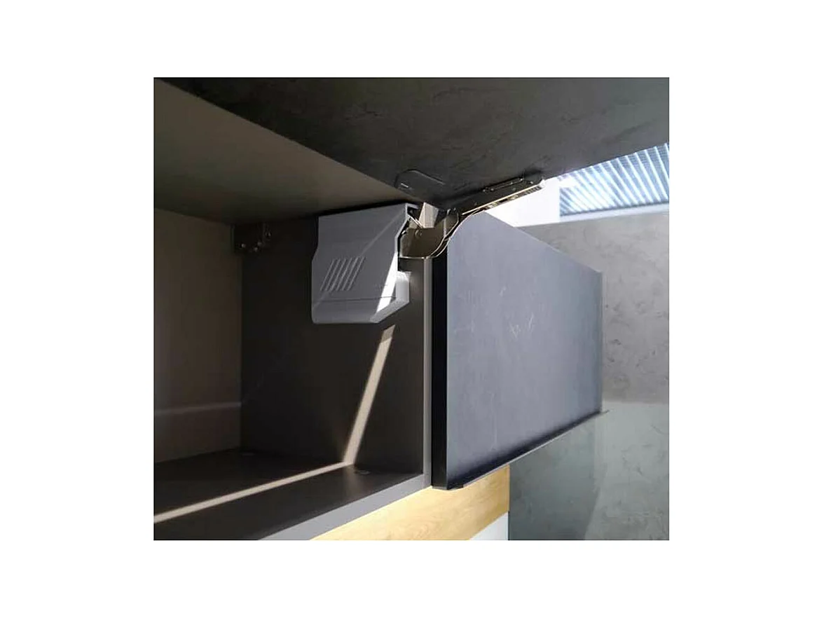 KLAPPHÄNGESCHRANK Kvantum W4BS/80-AV Mint Matt / Schwarz Matt 80 / 32,5 / 36cm