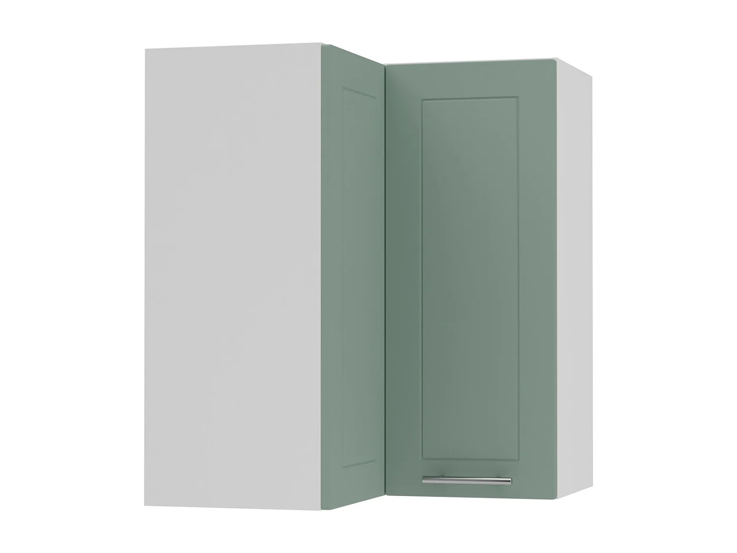 ECKHÄNGESCHRANK Kvantum W12/60 Mint Matt / Weiß Matt 60 / 60 / 72cm