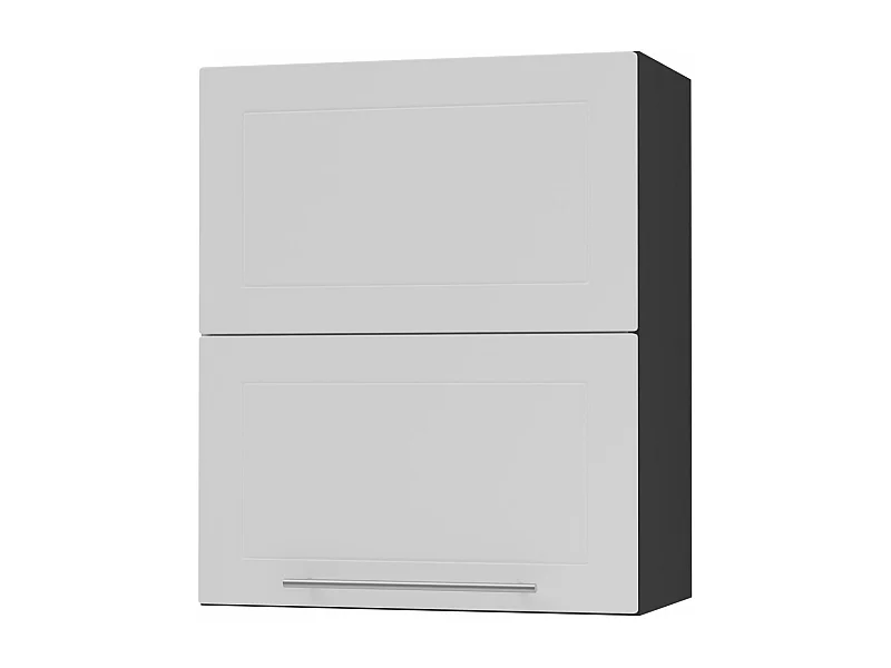 KÜCHENHÄNGESCHRANK Kvantum W8B/60 Weiß Matt / Schwarz Matt 60 / 32,5 / 72cm