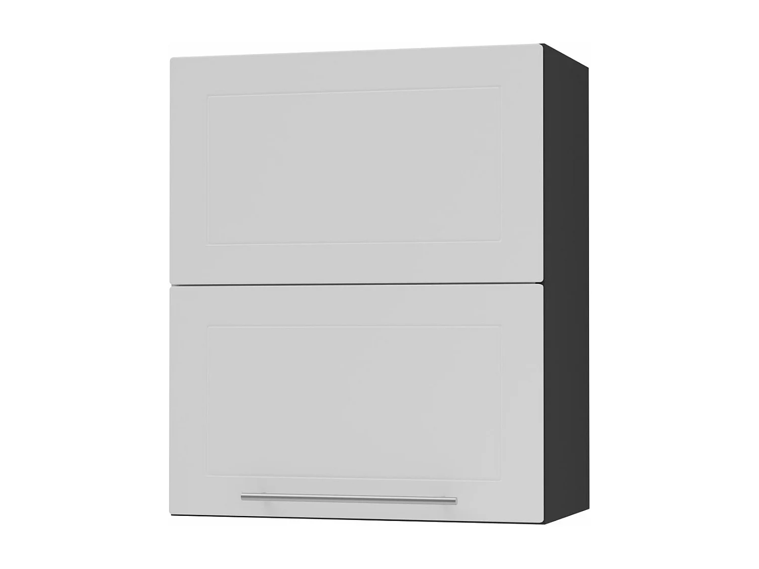 KÜCHENHÄNGESCHRANK Kvantum W8B/60 Weiß Matt / Schwarz Matt 60 / 32,5 / 72cm