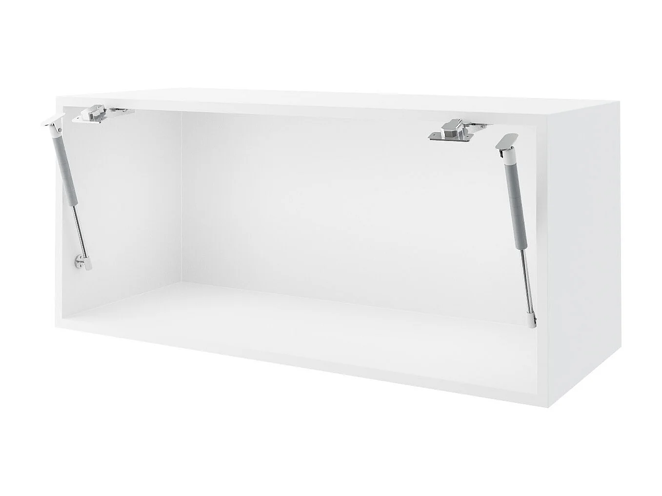 KLAPPHÄNGESCHRANK Kvantum W4B/80 Graphit Matt / Weiß Matt 80 / 32,5 / 36cm