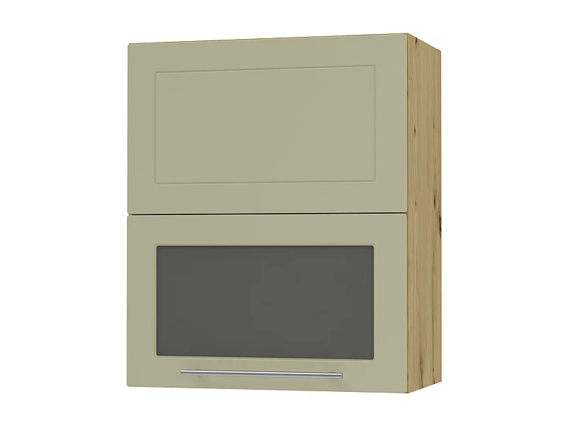 KÜCHENHÄNGESCHRANK Kvantum W8BS/60 Vanille Matt / Eiche Artisan Matt 60 / 32,5 / 72cm