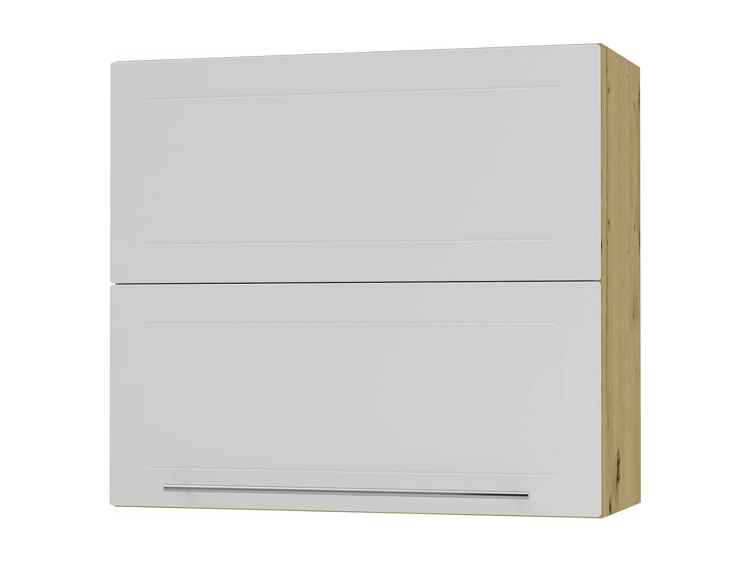 KÜCHENHÄNGESCHRANK Kvantum W8B/80 Weiß Matt / Eiche Artisan Matt 80 / 32,5 / 72cm