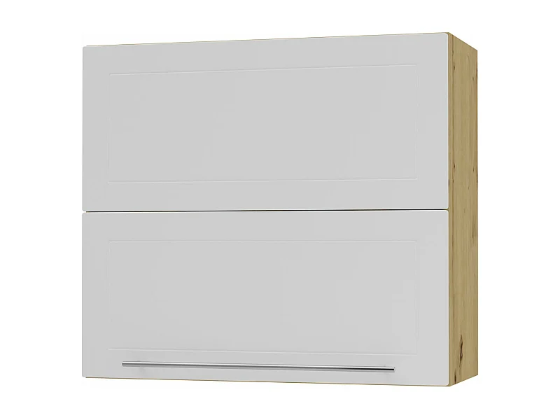 KÜCHENHÄNGESCHRANK Kvantum W8B/80 Weiß Matt / Eiche Artisan Matt 80 / 32,5 / 72cm