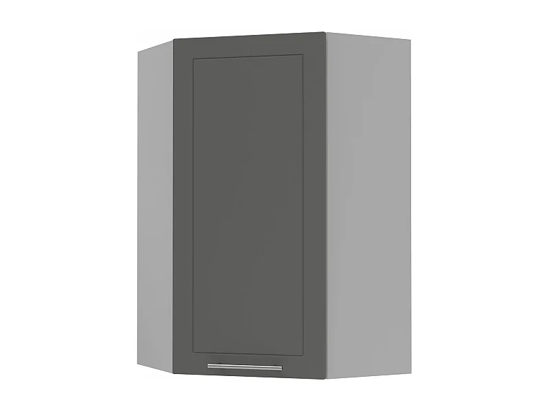 KÜCHENHÄNGESCHRANK Kvantum W4/10/60 Graphit Matt / Grau Matt 60 / 60 / 96cm