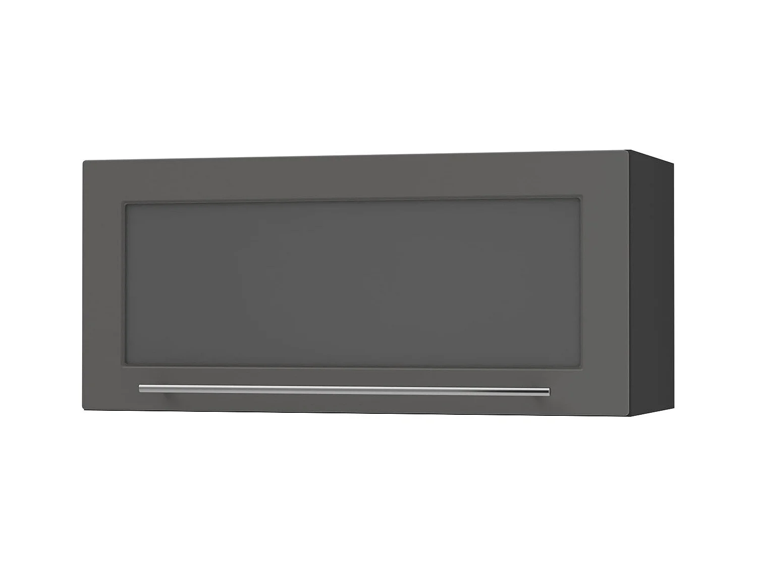 KLAPPHÄNGESCHRANK Kvantum W4BS/80-AV Graphit Matt / Schwarz Matt 80 / 32,5 / 36cm