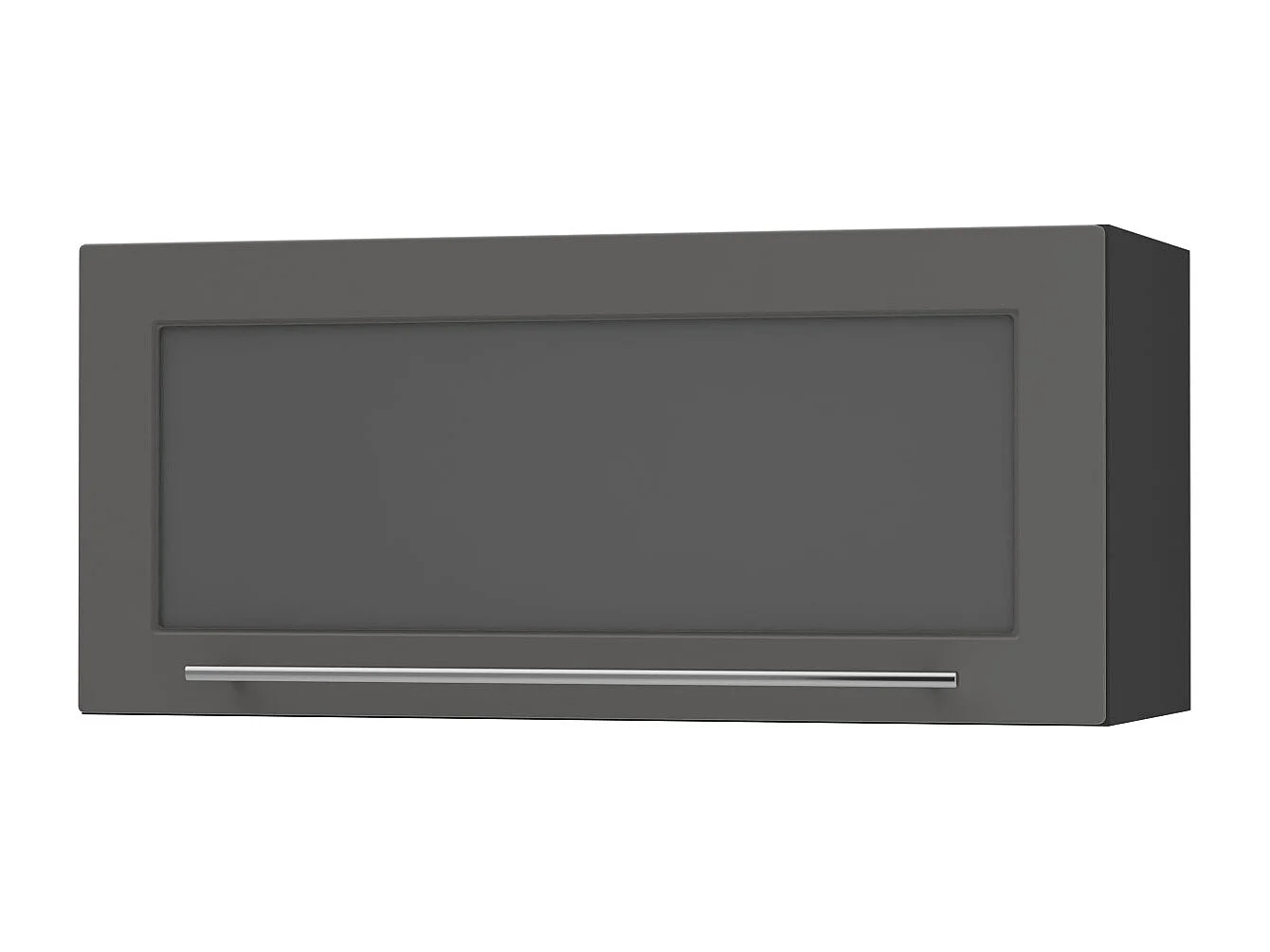 KLAPPHÄNGESCHRANK Kvantum W4BS/80-AV Graphit Matt / Schwarz Matt 80 / 32,5 / 36cm