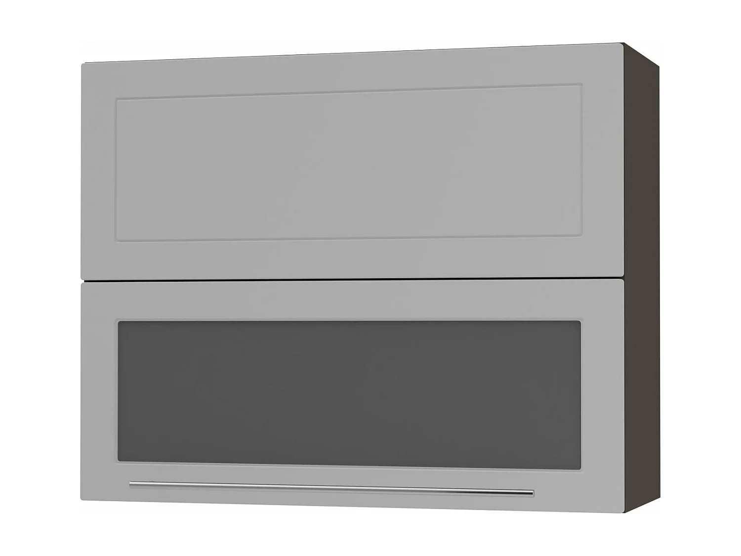 KÜCHENHÄNGESCHRANK Kvantum W8BS/90 Dust Grey Matt / Lava Matt 90 / 32,5 / 72cm