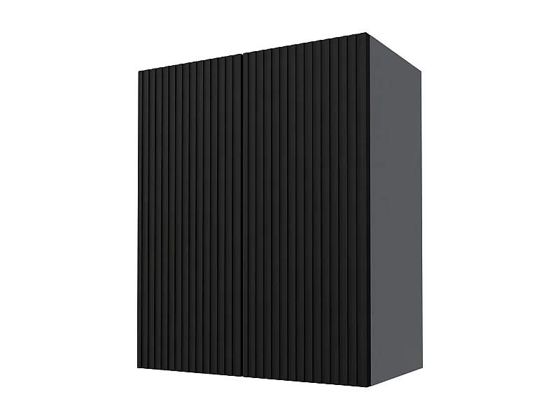 KÜCHENHÄNGESCHRANK Lamello W3/60 Schwarz Matt / Grau 60 / 32,5 / 72cm