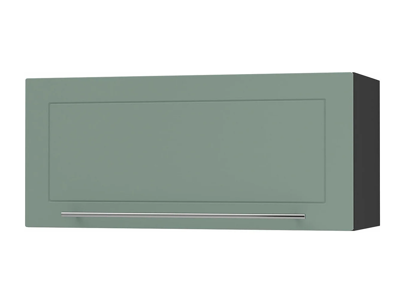 KLAPPHÄNGESCHRANK Kvantum W4B/80-AV Mint Matt / Schwarz Matt 80 / 32,5 / 36cm