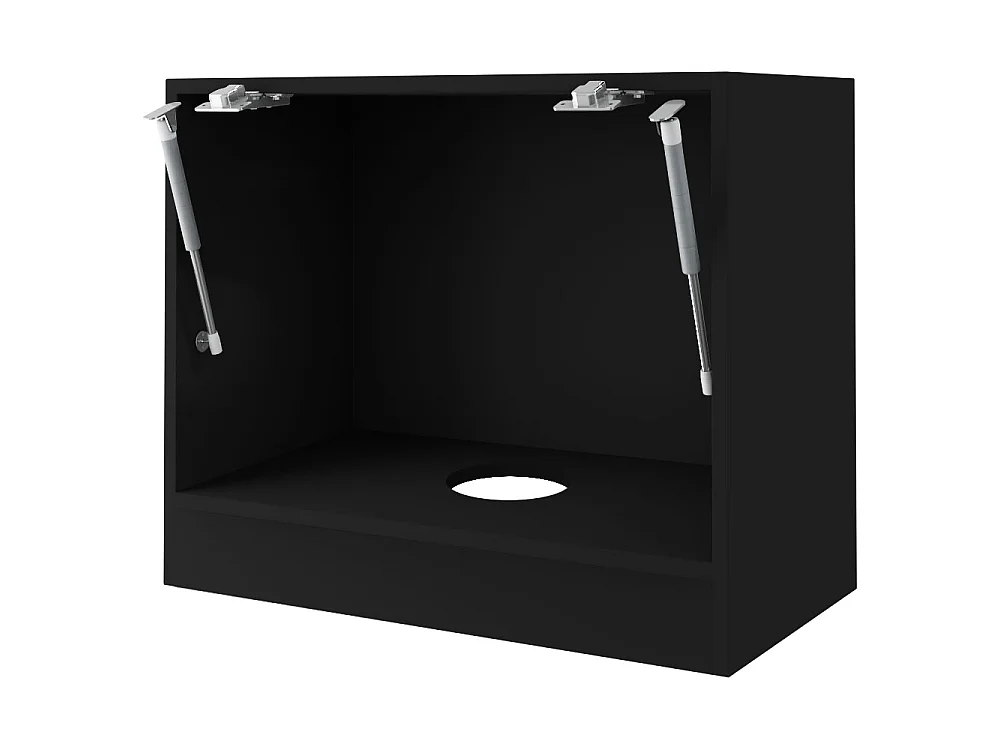 KLAPPHÄNGESCHRANK Kvantum W8/60 Graphit Matt / Schwarz Matt 60 / 32,5 / 50cm