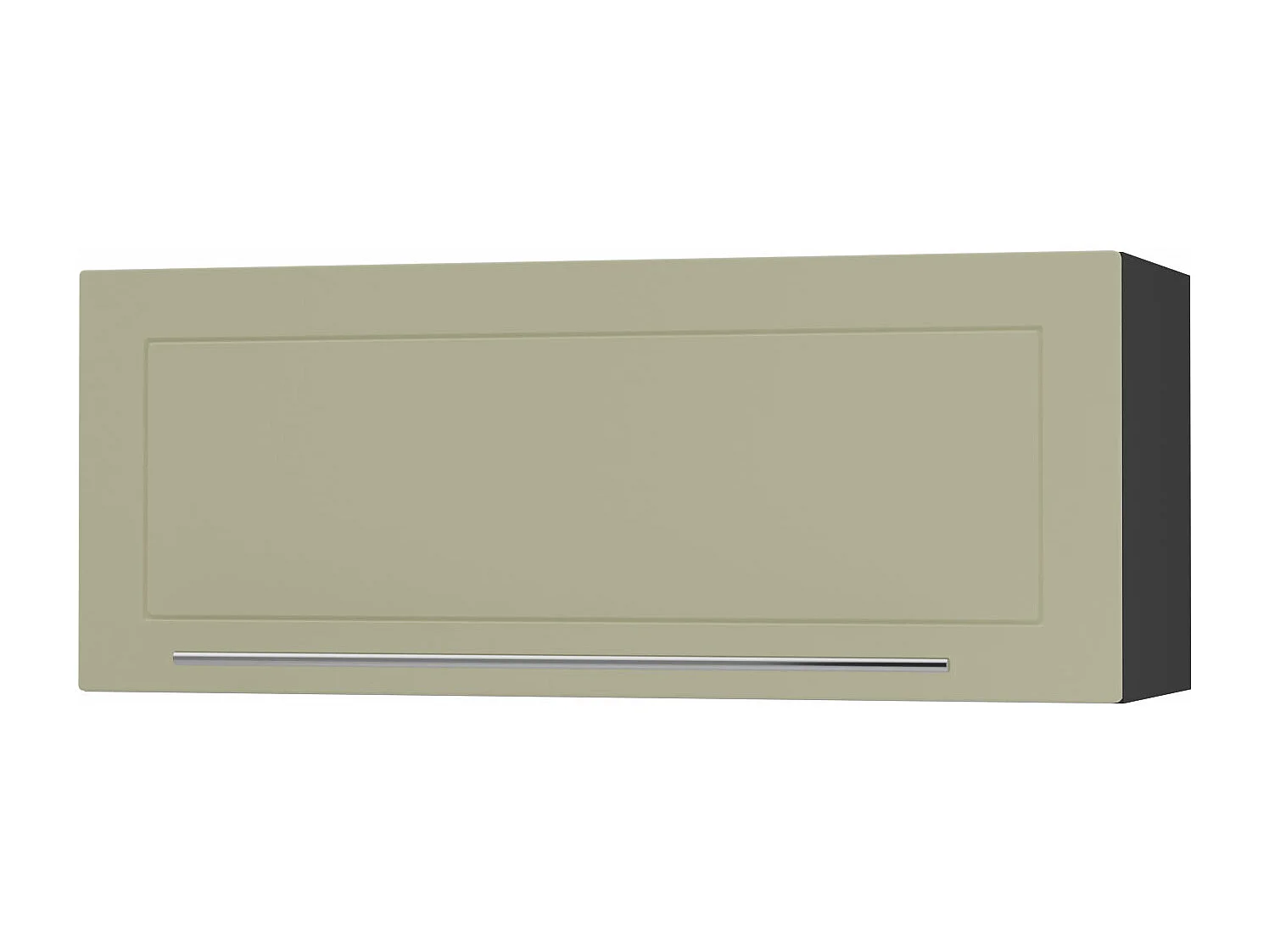 KLAPPHÄNGESCHRANK Kvantum W4B/90 Vanille Matt / Schwarz Matt 90 / 32,5 / 36cm