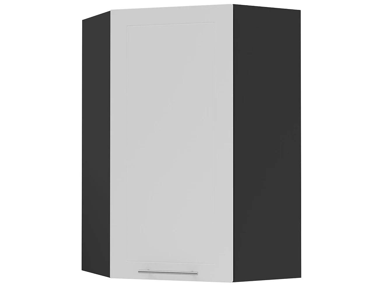 KÜCHENHÄNGESCHRANK Kvantum W4/10/60 Weiß Matt / Schwarz Matt 60 / 60 / 96cm