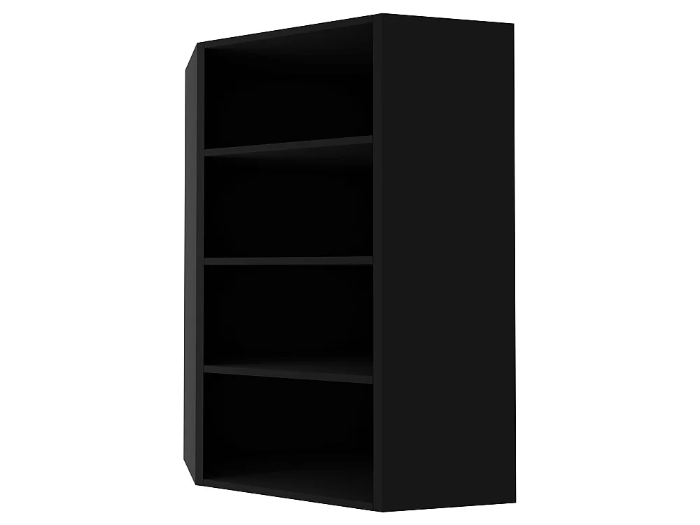 KÜCHENHÄNGESCHRANK Kvantum W4/10/60 Weiß Matt / Schwarz Matt 60 / 60 / 96cm