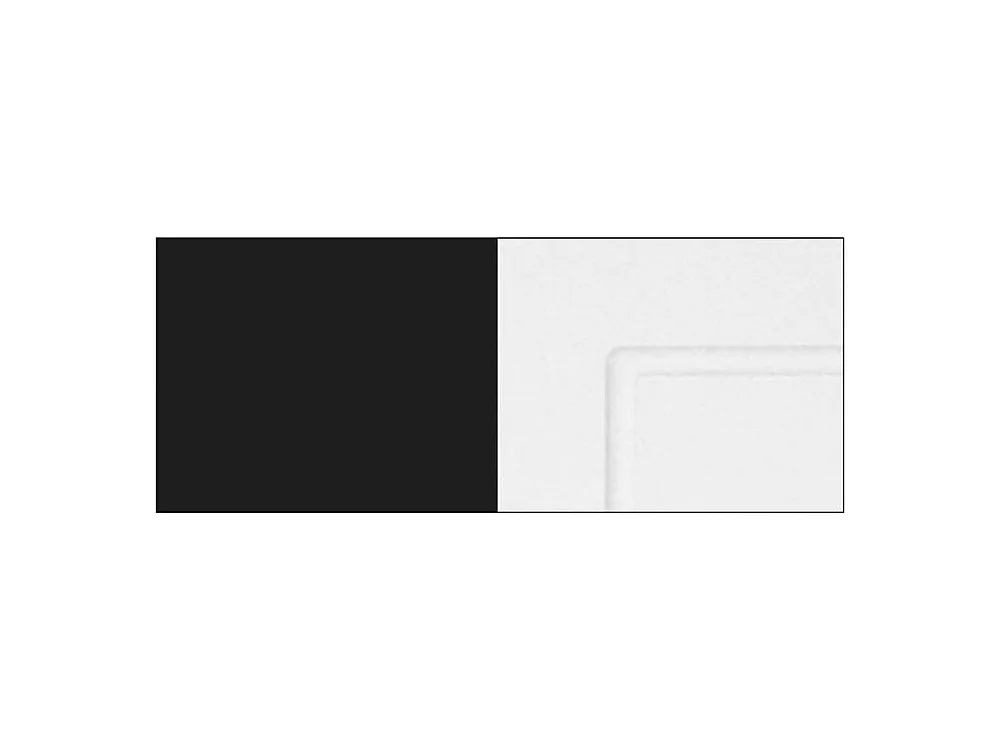 KÜCHENHÄNGESCHRANK Kvantum W4/10/60 Weiß Matt / Schwarz Matt 60 / 60 / 96cm